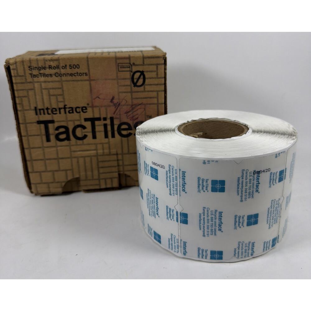 Roll of 500 TacTiles Connectors by Interface - Glue-Free Adhesive